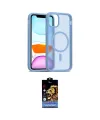 ieg™ iPhone 11 Kılıf Siluet Minimal Prime - Siyah Buffer Hayalet Cam Ekran Koruyucu