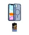 ieg™ iPhone 11 Kılıf Siluet Minimal Prime - Siyah Buffer Hayalet Cam Ekran Koruyucu