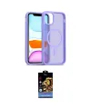 ieg™ iPhone 11 Kılıf Siluet Minimal Prime - Siyah Buffer Hayalet Cam Ekran Koruyucu