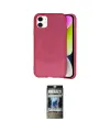 ieg™ iPhone 11 Kılıf Ufuk Serisi - Siyah 34D Hayalet Izgaralı Cam