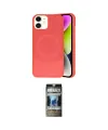 ieg™ iPhone 11 Kılıf Ufuk Serisi - Siyah 34D Hayalet Izgaralı Cam