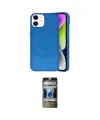 ieg™ iPhone 11 Kılıf Ufuk Serisi - Siyah 34D Hayalet Izgaralı Cam