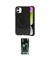 ieg™ iPhone 11 Kılıf Ufuk Serisi - Siyah 360 Mat Full Body Arka Koruyucu