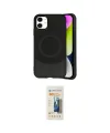 ieg™ iPhone 11 Kılıf Ufuk Serisi - Siyah 6D Mat Seramik Hayalet Nano Ekran Koruyucu
