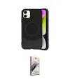 ieg™ iPhone 11 Kılıf Ufuk Serisi - Siyah Bilvis 3D Mat Cam Ekran Koruyucu