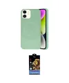 ieg™ iPhone 11 Kılıf Ufuk Serisi - Siyah Buffer Hayalet Cam Ekran Koruyucu