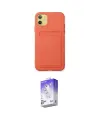 ieg™ iPhone 11 Kılıf Vadi Çizgi Prime - Siyah Bilvis 5in1 3D Magic Cam Ekran Koruyucu