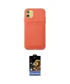 ieg™ iPhone 11 Kılıf Vadi Çizgi Prime - Siyah Buffer Hayalet Cam Ekran Koruyucu