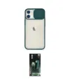 ieg™ iPhone 11 Kılıf Vadi Çizgi - Siyah 360 Mat Full Body Arka Koruyucu
