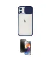 ieg™ iPhone 11 Kılıf Vadi Çizgi - Siyah 3D Antistatik Mat Seramik Nano Ekran Koruyucu