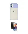 ieg™ iPhone 11 Kılıf Vadi Çizgi - Siyah 3D Antistatik Mat Seramik Nano Ekran Koruyucu