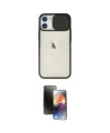 ieg™ iPhone 11 Kılıf Vadi Çizgi - Siyah 3D Antistatik Mat Seramik Nano Ekran Koruyucu