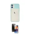 ieg™ iPhone 11 Kılıf Vadi Çizgi - Siyah 3D Antistatik Mat Seramik Nano Ekran Koruyucu