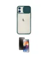 ieg™ iPhone 11 Kılıf Vadi Çizgi - Siyah 3D Antistatik Mat Seramik Nano Ekran Koruyucu