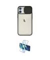 ieg™ iPhone 11 Kılıf Vadi Çizgi - Siyah 3D Antistatik Seramik Nano Ekran Koruyucu
