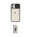 ieg™ iPhone 11 Kılıf Vadi Çizgi - Siyah Bilvis 3D Cam Ekran Koruyucu