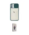 ieg™ iPhone 11 Kılıf Vadi Çizgi - Siyah Bilvis 3D Cam Ekran Koruyucu