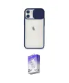 ieg™ iPhone 11 Kılıf Vadi Çizgi - Siyah Bilvis 5in1 3D Magic Cam Ekran Koruyucu