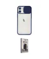 ieg™ iPhone 11 Kılıf Vadi Çizgi - Siyah Bilvis Hayalet Cam Ekran Koruyucu
