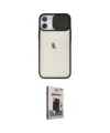 ieg™ iPhone 11 Kılıf Vadi Çizgi - Siyah Bilvis Hayalet Cam Ekran Koruyucu
