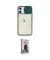 ieg™ iPhone 11 Kılıf Vadi Çizgi - Siyah Bilvis Hayalet Cam Ekran Koruyucu