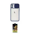 ieg™ iPhone 11 Kılıf Vadi Çizgi - Siyah Buffer Cam Ekran Koruyucu