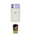 ieg™ iPhone 11 Kılıf Vadi Çizgi - Siyah Buffer Cam Ekran Koruyucu