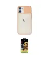 ieg™ iPhone 11 Kılıf Vadi Çizgi - Siyah Buffer Cam Ekran Koruyucu