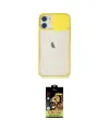 ieg™ iPhone 11 Kılıf Vadi Çizgi - Siyah Buffer Cam Ekran Koruyucu
