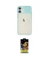 ieg™ iPhone 11 Kılıf Vadi Çizgi - Siyah Buffer Cam Ekran Koruyucu