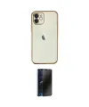 ieg™ iPhone 11 Kılıf Vadi Minimal - Siyah 3D Antistatik Hayalet Cam Ekran Koruyucu