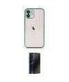 ieg™ iPhone 11 Kılıf Vadi Minimal - Siyah 3D Antistatik Hayalet Cam Ekran Koruyucu