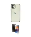 ieg™ iPhone 11 Kılıf Vadi Minimal - Siyah 3D Antistatik Mat Seramik Nano Ekran Koruyucu