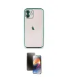 ieg™ iPhone 11 Kılıf Vadi Minimal - Siyah 3D Antistatik Mat Seramik Nano Ekran Koruyucu