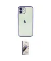 ieg™ iPhone 11 Kılıf Vadi Minimal - Siyah Bilvis 3D Mat Cam Ekran Koruyucu