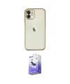 ieg™ iPhone 11 Kılıf Vadi Minimal - Siyah Bilvis 5in1 5D Magic Hayalet Cam Ekran Koruyucu