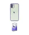 ieg™ iPhone 11 Kılıf Vadi Minimal - Siyah Bilvis 5in1 5D Magic Hayalet Cam Ekran Koruyucu