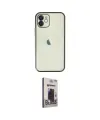 ieg™ iPhone 11 Kılıf Vadi Minimal - Siyah Bilvis Hayalet Cam Ekran Koruyucu