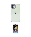 ieg™ iPhone 11 Kılıf Vadi Minimal - Siyah Buffer Hayalet Cam Ekran Koruyucu