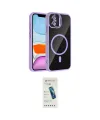 ieg™ iPhone 11 Kılıf Yadigar Asil Koleksiyonu - Şeffaf Pasifik Cam Ekran Koruyucu