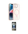 ieg™ iPhone 11 Kılıf Yadigar Asil Koleksiyonu - Siyah 34D Hayalet Izgaralı Cam