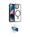 ieg™ iPhone 11 Kılıf Yadigar Asil Koleksiyonu - Siyah 3D Antistatik Cam Ekran Koruyucu