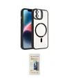 ieg™ iPhone 11 Kılıf Yadigar Asil Koleksiyonu - Siyah 6D Mat Seramik Hayalet Nano Ekran Koruyucu