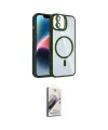 ieg™ iPhone 11 Kılıf Yadigar Asil Koleksiyonu - Siyah Bilvis 3D Mat Cam Ekran Koruyucu