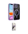 ieg™ iPhone 11 Kılıf Yadigar Asil Koleksiyonu - Siyah Bilvis 3D Mat Cam Ekran Koruyucu