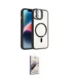 ieg™ iPhone 11 Kılıf Yadigar Asil Koleksiyonu - Siyah Bilvis 3D Mat Cam Ekran Koruyucu