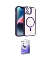 ieg™ iPhone 11 Kılıf Yadigar Asil Koleksiyonu - Siyah Bilvis 5in1 5D Magic Hayalet Cam Ekran Koruyucu
