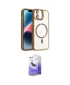 ieg™ iPhone 11 Kılıf Yadigar Asil Koleksiyonu - Siyah Bilvis 5in1 5D Magic Hayalet Cam Ekran Koruyucu