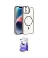 ieg™ iPhone 11 Kılıf Yadigar Asil Koleksiyonu - Siyah Bilvis 5in1 5D Magic Hayalet Cam Ekran Koruyucu