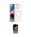 ieg™ iPhone 11 Kılıf Yadigar Asil Koleksiyonu - Siyah Buffer Hayalet Cam Ekran Koruyucu